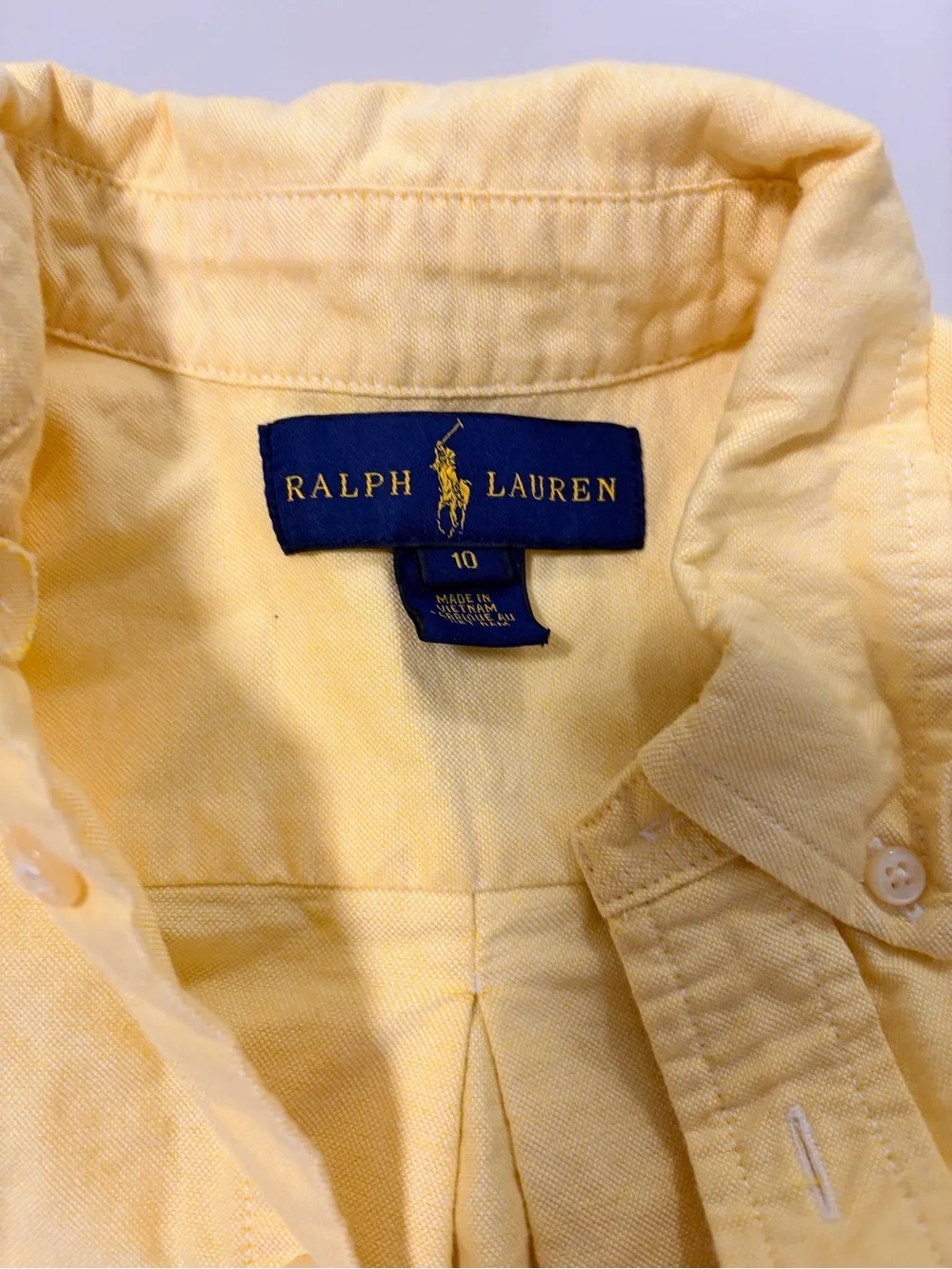Ralph Lauren Boys Yellow Button-Up Shirt